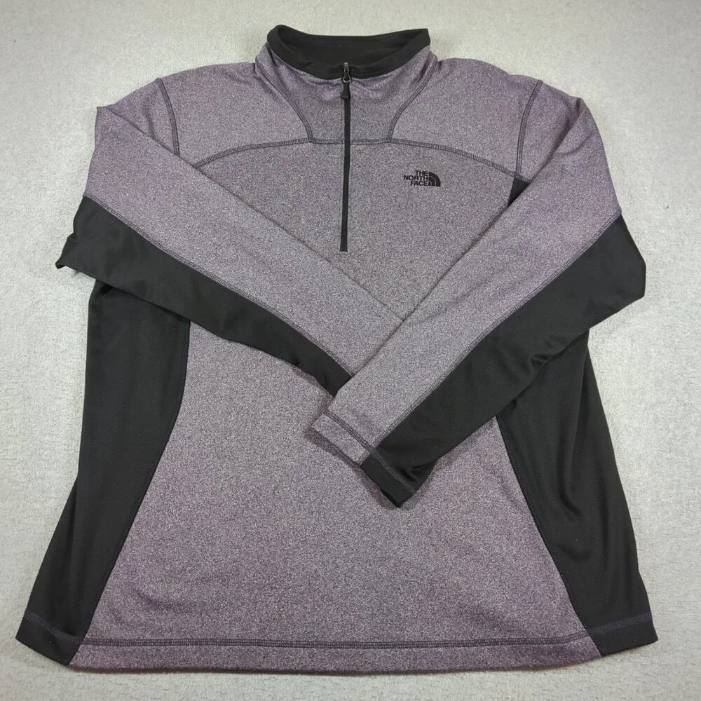 The North Face Sweater Mens XL Fleece Quarter Zip Pullover Hiking Outdoors